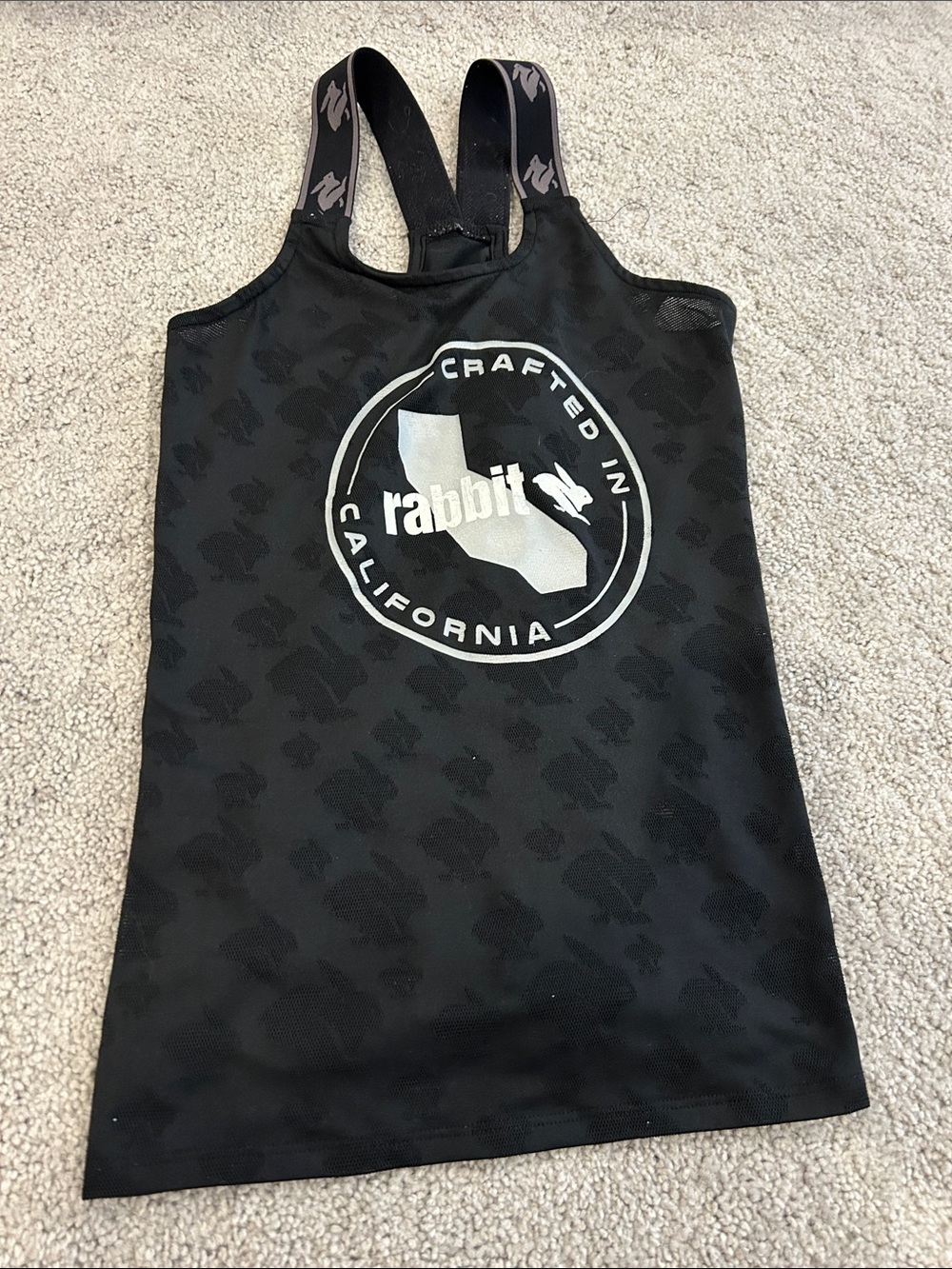 rabbit California Black Performance Tank Top